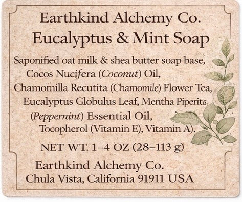 🌿 Eucalyptus & Mint Soap