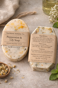 🌿💚 
Peppermint & Lily  Soap 🧼