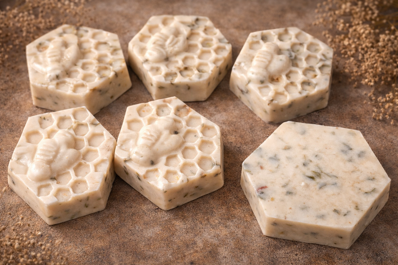 🌾🍯 

Oatmeal Milk & Honey Soap with Rosemary